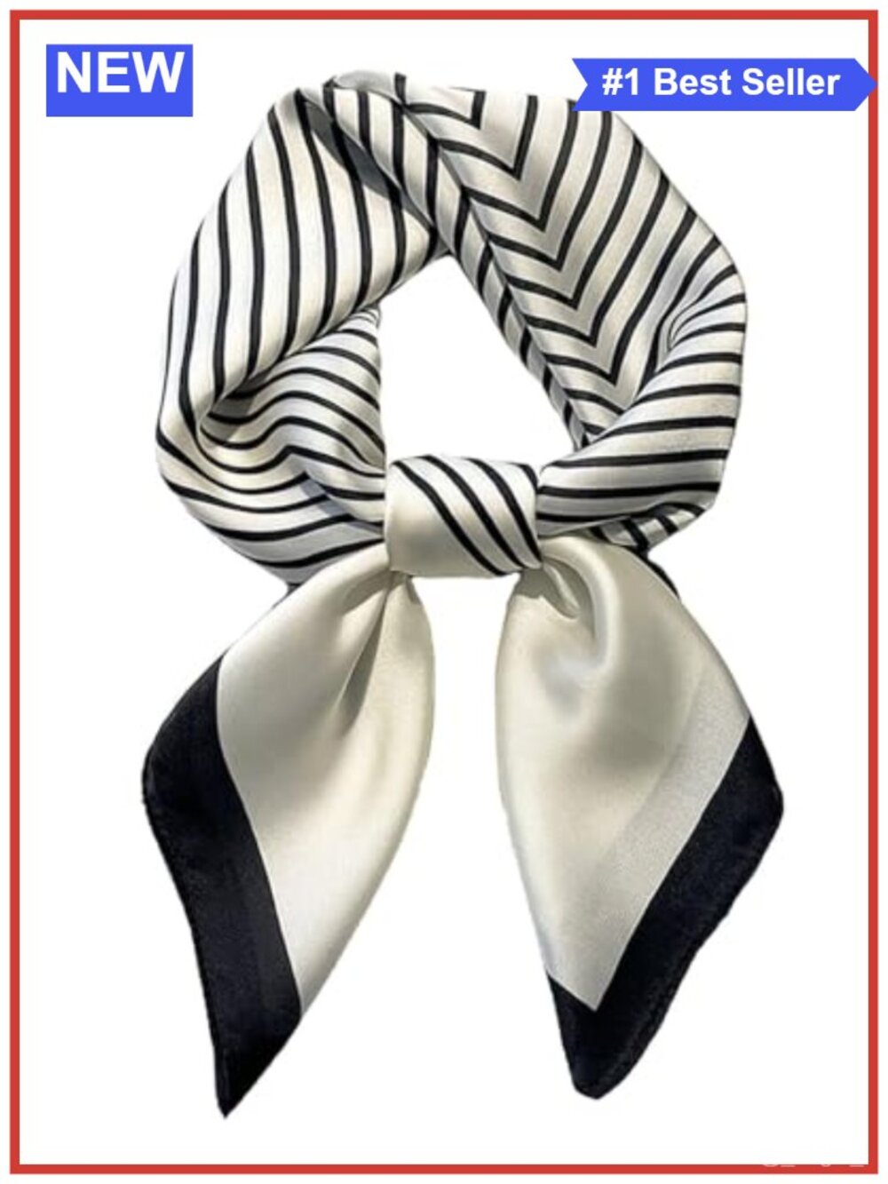Polyester Satin Square Scarf 27.5 in Neck Head Hair Wrap Bandana
